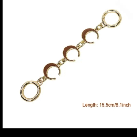 Shoulder Bag or handbag extender Cresent shape 6.1" long - Picture 5 of 5